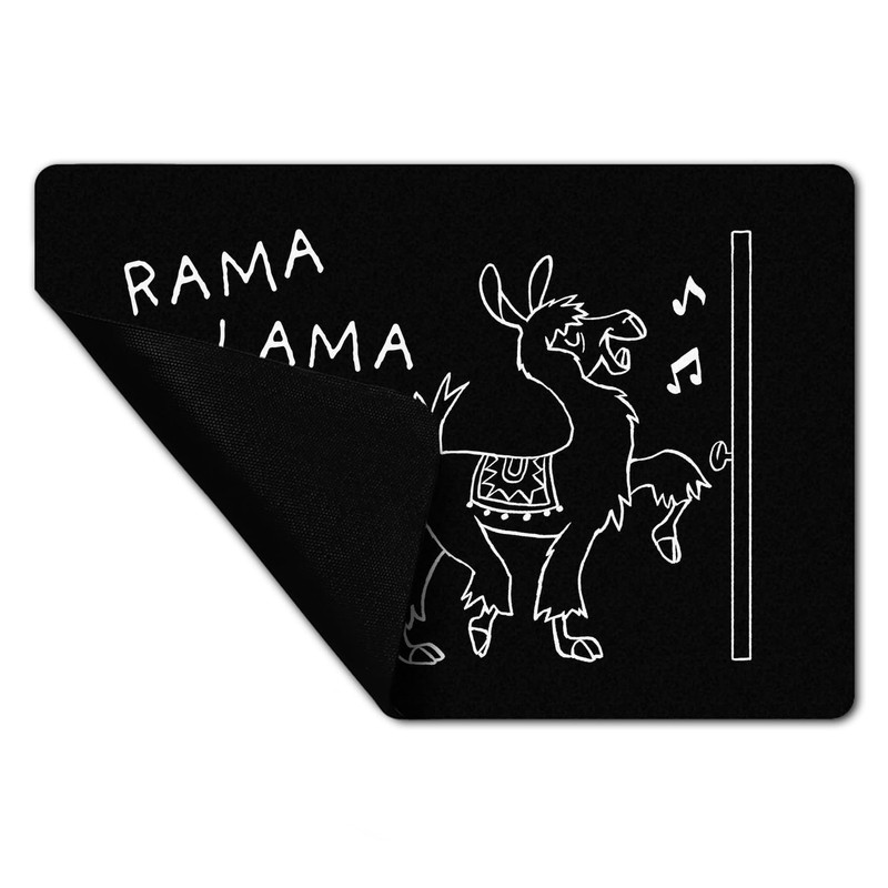 speecheese Rama Lama Ding Dong Alpaca Doormat in 40 x