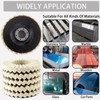 VZLQZJMKY 5 Pcs Wool Felt Flap Polishing Disc and Compound