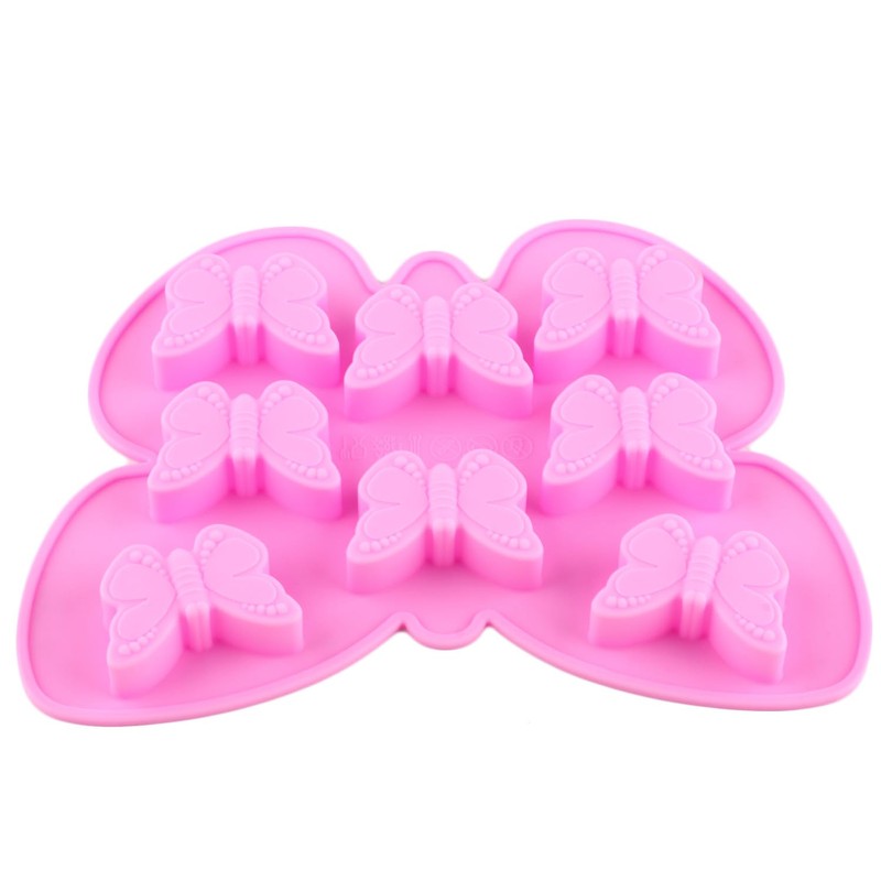YIMINGMOLD 2pcs Butterfly Silicone Chocolate Molds Butterfly Shaped Mold For
