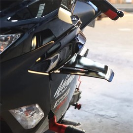 Motorcycle Winglet Aerodynamic Spoiler Lip for Kawasaki Yamaha Honda Suzuki Ducati Aprilia (Medium 2)