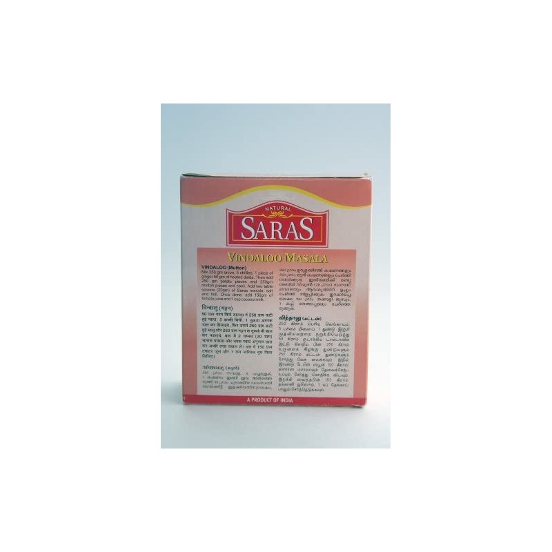 Natural Saras Vindaloo Masala Mix(7oz., 200g)