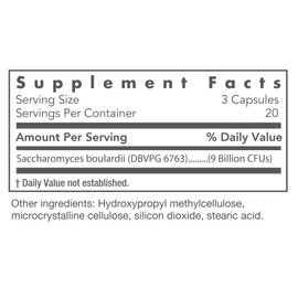 Nutricology Saccharomyces Boulardii Probiotic Supplement - S. Boulardii Probiotic Yeast 450mg, Friendly Probiotic Establishment, GI Tract Support - 120 Count