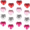 IWOWHERO 400pcs Heart Shape Flatback Craft Rhinestones DIY Acrylic Gems