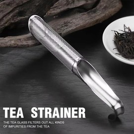 SJBAUTYO 304 Stainless Steel Tea Strainer for Loose Tea, Portable Tea Strainer, Stainless Steel Tea Infuser, 2 Pieces Fine Mesh Tea Strainer Loose Tea Reusable