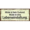 Schatzmix Tin-Plate Sign, Sheet metal, Multicoloured, 27x10 cm