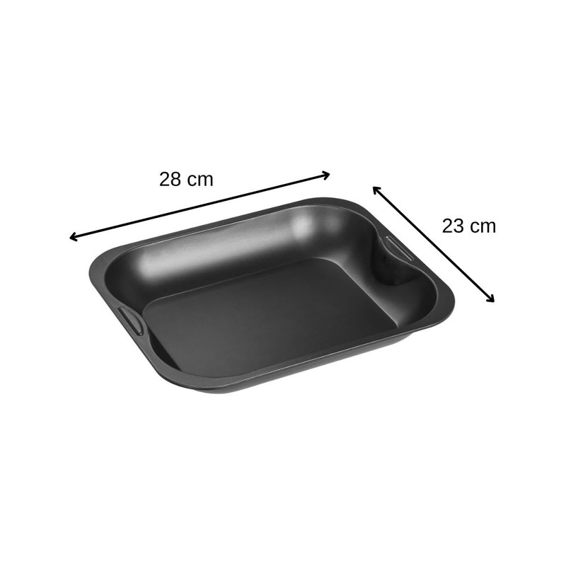 Zenker 3455 Oven-Proof Dish 28 x 23 cm Ilaflon Black