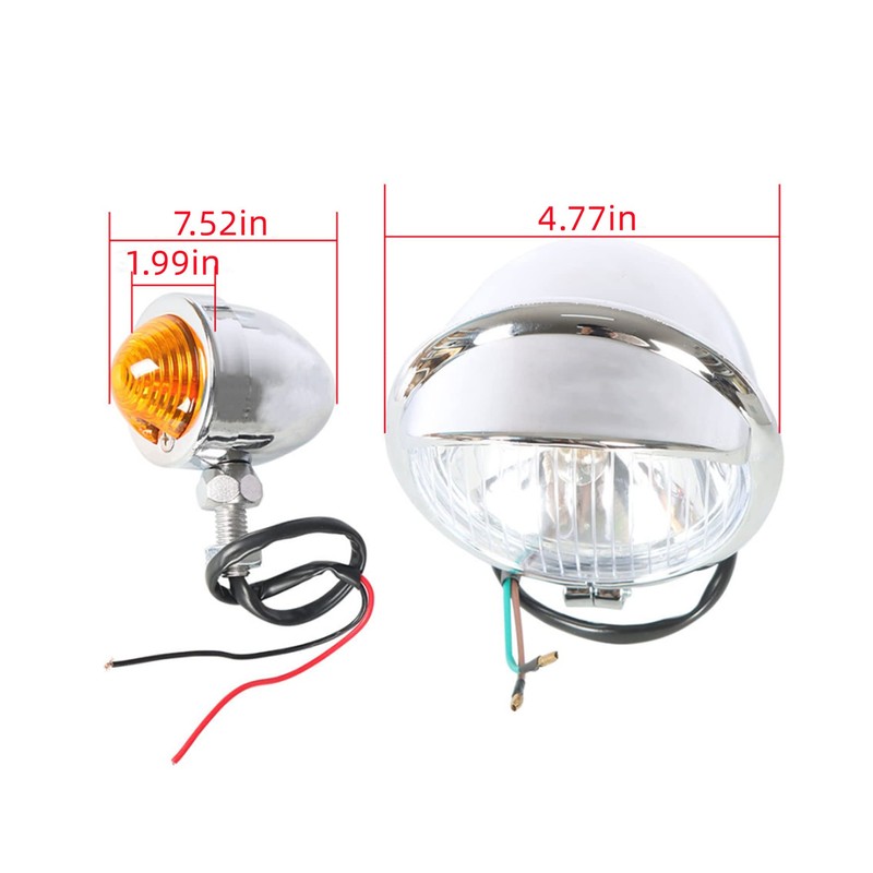 waltyotur Motorcycle Turn Signals Fog Light Turn Light Bar Kit