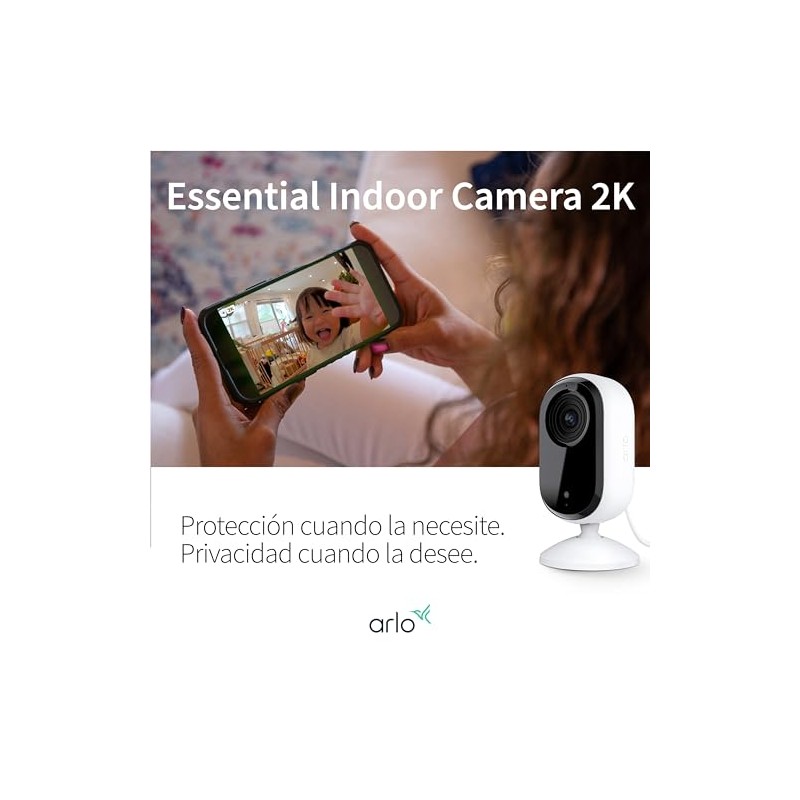 Essential Indoor Camera (2nd Generation), White, 1 Pack