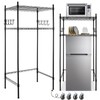Sararoom Mini Fridge Shelf with Storage, 2-Tier Height Adjustable Mini