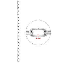 QWORK® 4 Strand Punch Bag Chain Heavy Duty Stainless Steel Hanging Chain for Home or Gym Use, 360 Degree Swivel, Maximum 70kg Capacity