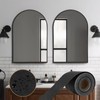 2-Pack 393" Black Wood Grain Mirror Frame Border Peel and
