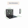 Black Stainless Steel Shelf Bracket,Joint Right Angle Bracket,L Shape Heavy