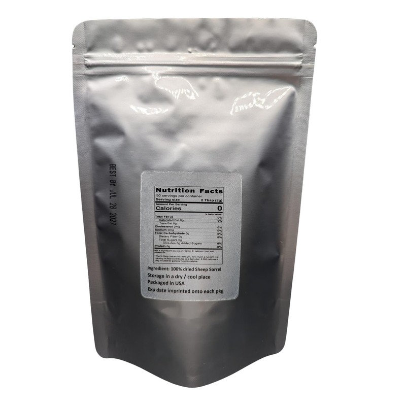 Sheep Sorrel Herb, Wild Crafted C/S - Dried Rumex acetosella
