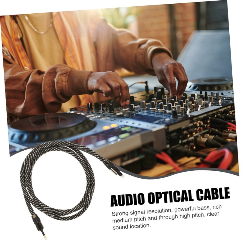 KONTONTY 1.5m Optical Audio Cable for Game Console Sound Bar