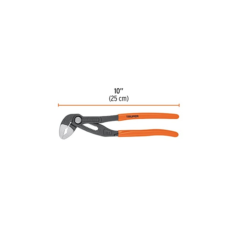 Truper PEX-10E, Pinza de extensión 10", mango de PVC