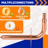 (Znkiok 2 Pack) 1/2 Inch Pex Fittings,Copper Stub Out Elbow