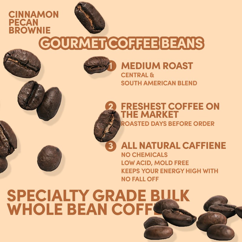 Sarasota Coffee Whole Bean Cinnamon Pecan Brownie | Medium Roast