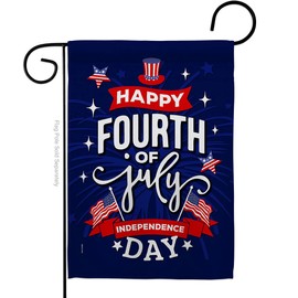USA Decoration Garden Flag Patriotic Fourth of July Fireworks United State American House Decoration Banner Small Yard Gift Double-Sided, Made In USA 13 X 18.5