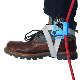 NewDoar Right Foot Ascender Riser Rock Climbing Tree Arborist Mountaineering Rappelling Quick Step Equipment CE Certified Climbing Device for 8~13MM Rope(Right Blue)