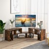 Tangkula 3 Pieces Console TV Stand, Free-Combination Entertainment Center for