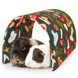 Hedgeink Guinea Pig Tunnel Rabbit Tunnels and Hides Rabbit Hideaway, Washable Guinea Pig House Toys Accessories Hamster House for Chinchilla Ferret Bunny Small Animals, Flower