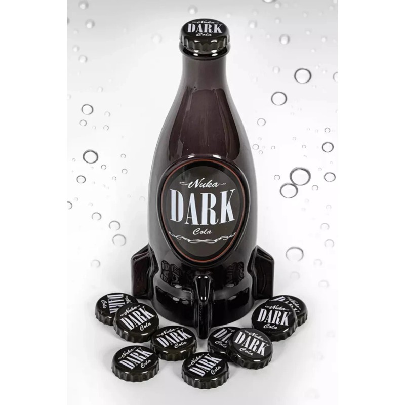 Fallout 4 Nuka-Cola Dark Glass Rocket Bottle + 10 Bottle