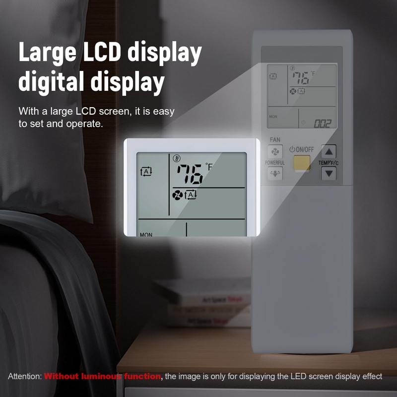 New Universal Replacement Remote Control Compatible for Daikin ARC452A8 ARC452A9