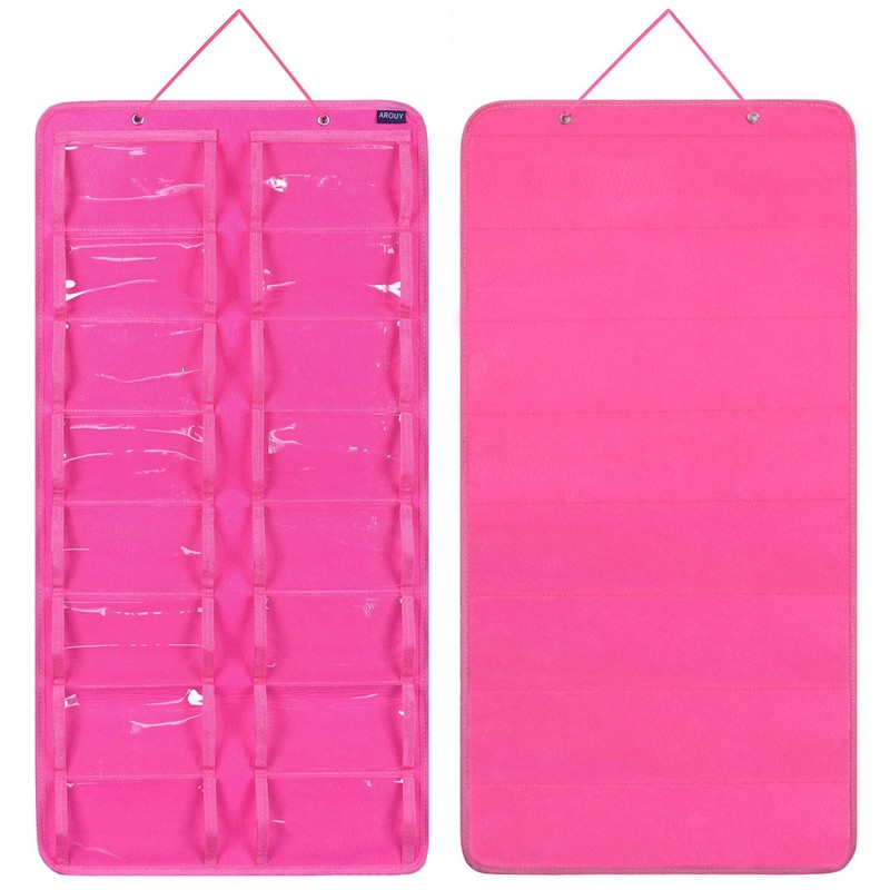 AROUY Sunglasses Organizer Storage, Hanging Dust Proof Wall Pocket Glasses