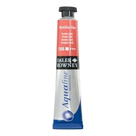 Daler-Rowney Aquafine Watercolour Paint, Aluminium Tube, 0.27oz - 8 ml, Vermilion Hue