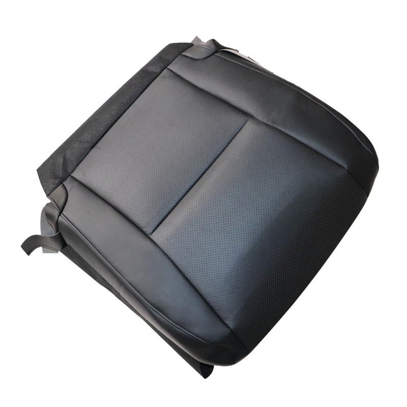 FZJDSD Black Driver Side Bottom Replacement Leather Seat Cover Compatible