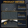 NB-AUTOS 3D TPE Floor Mats For 19-25 Silverado Sierra 1500