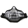 Metal Mesh Face Guard Tactics Half Cover Protective for Paintball