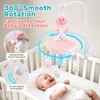 Aimafun Baby Crib Mobile for Girls with Music, Lights &