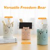 Aipeeo Pen Holder, Pencil Holder, Pen Holder, Round Bear Shape,