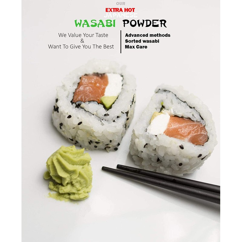 Dualspices Japanese Wasabi Powder 3.2 Oz (90 Grams) EXTRA HOT
