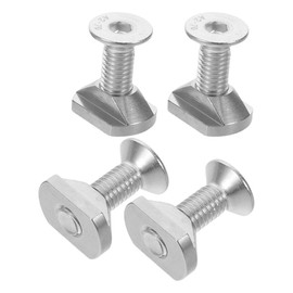 DECHOUS 4pcs M8 Stainless Steel Hydrofoil T Nuts Surfboard Foil Board Mounting Screw Kit Rust Resistant Rust Proof Water