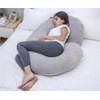 1 MIDDLE ONE C Shaped Pregnancy Pillowcase, Breathable Velour Replacement