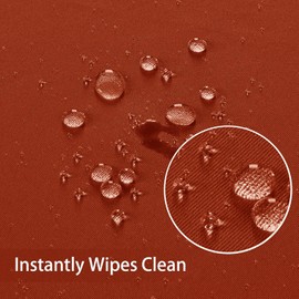 Obstal Rust Rectangle Table Cloth - Heavy Duty Water Resistance Polyester Tablecloth, Decorative Fabric Table Cover for Outdoor and Indoor Use, 60x102 Inch