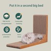 Cardboard Scratching Post with Bevel, 23.6-inch L-Shaped Scratching Post, All-Around