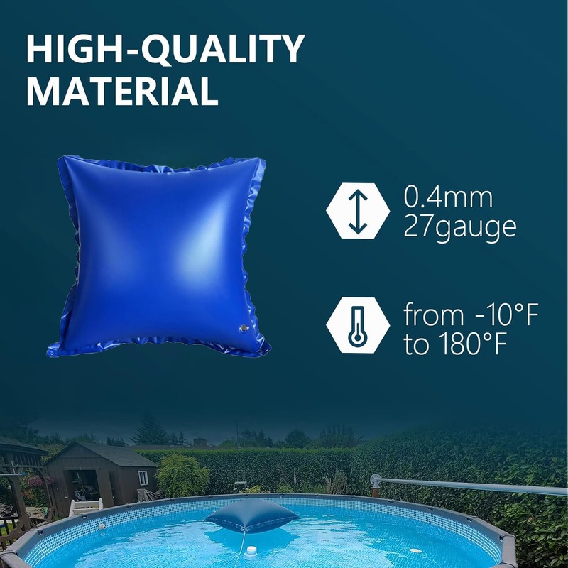 4'x4' Pool Pillows for Above Ground Pools, Winterizing Ice Equalizer