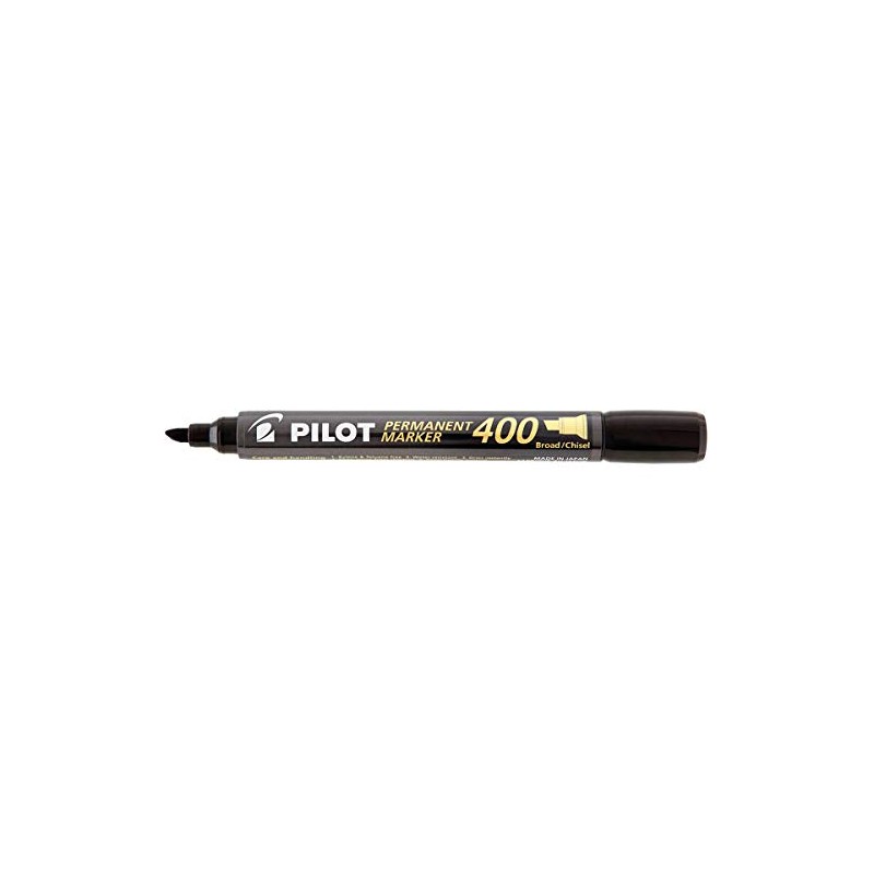 Pilot sca-400-b Pack of 12 Permanent Markers, Chisel Tip, Black