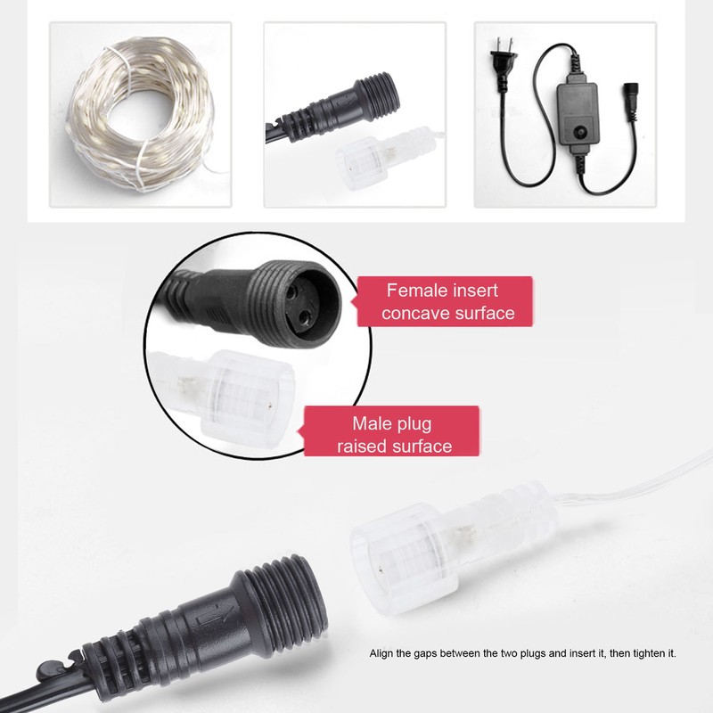 32.8ft 24V String Lights 100LED IP44 Warm Color for Garden