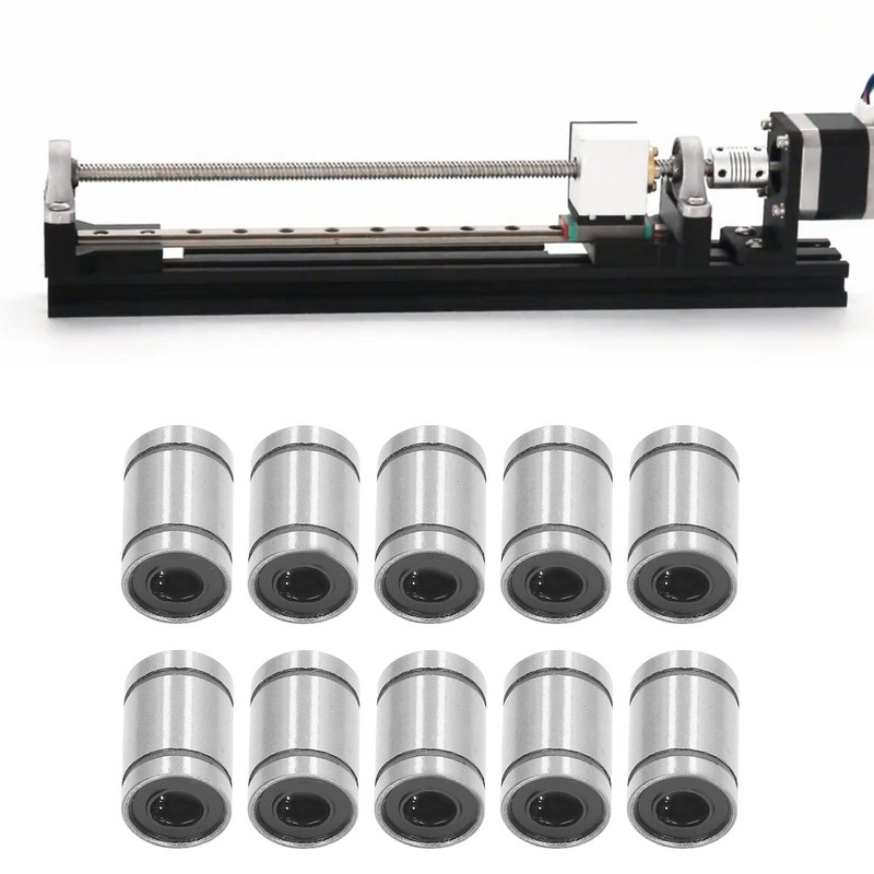 10Pcs Linear Motion Bearing Alloy Steel 6mm ID 12mm OD