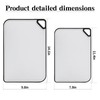 2 Pcs Reversible Cutting Board Set Durable Chopping Board Set