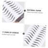 FOMIYES 3sheets Full Realistic Eyebrows Seconds Easy to Apply Brow