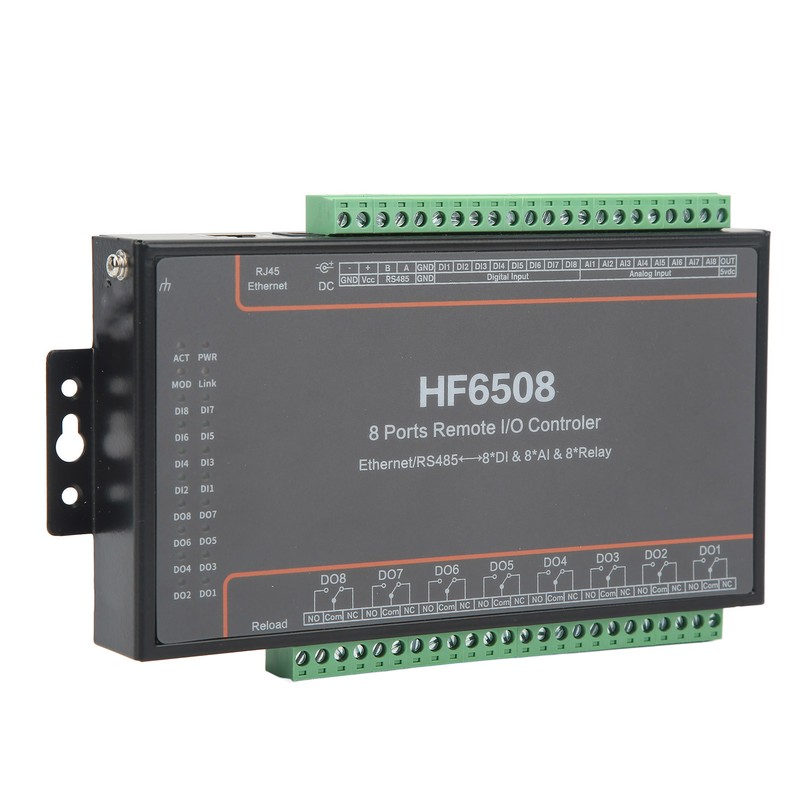 8 Ports Relay Network Controller 5‑40V DC RS485 Ethernet Data