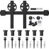 WINSOON 5-16FT Single Wood Sliding Barn Door Hardware Kit 8FT