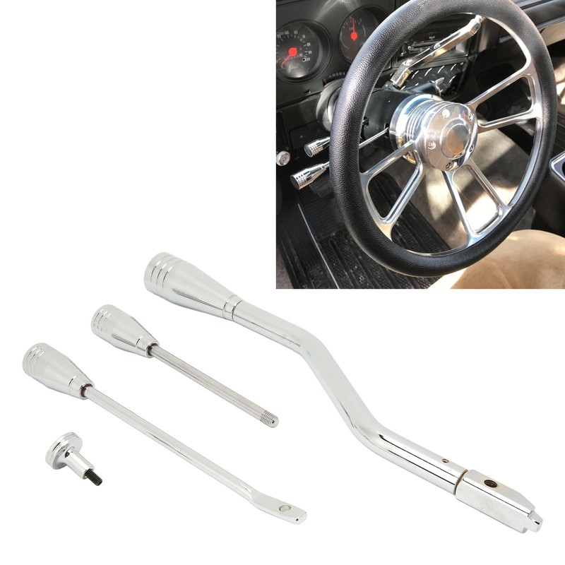 Shifter Lever Turn Signal Hazard Tilt Kit Stainless Steel Chrome