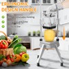 WICHEMI Commercial Chopper Vegetable Cutter Fruit Dicer w/3 Blades Commercial