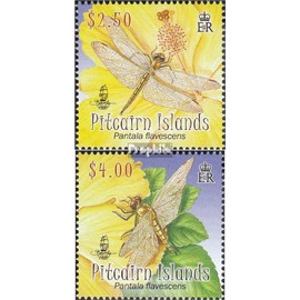 Prophila Collection Pitcairn 783-784 (Complete Edition) 2009 Dragonflies (Stamps for Collectors) Invertebrates Animals Other